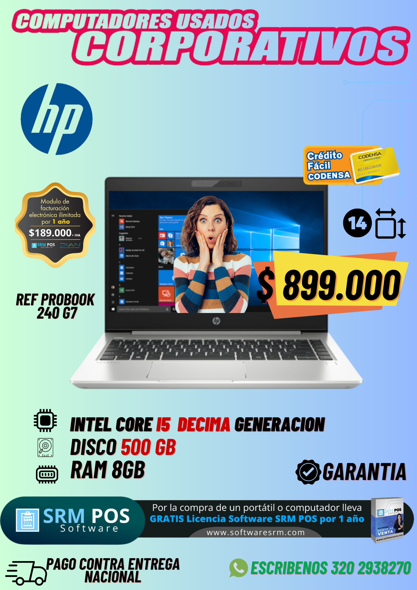 Probook  240 g7  INTEL®CORE™ I5 DECIMA generación